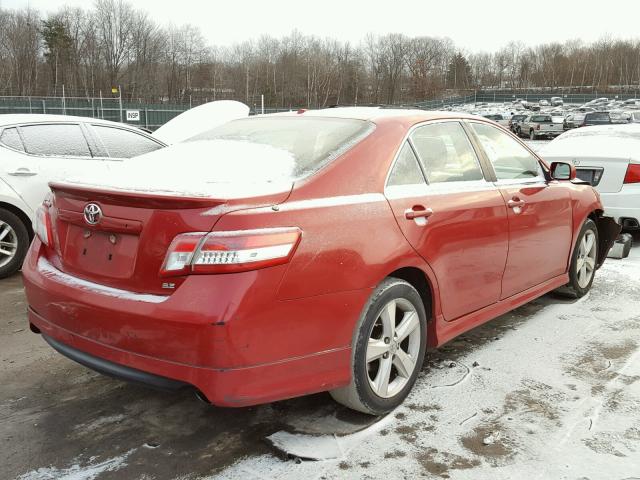 4T1BF3EK8AU057975 - 2010 TOYOTA CAMRY BASE RED photo 4