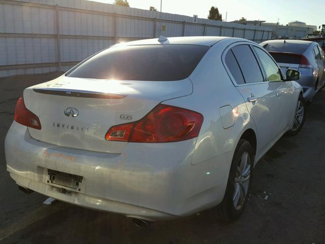 JN1DV6AP8CM700575 - 2012 INFINITI G25 BASE WHITE photo 4