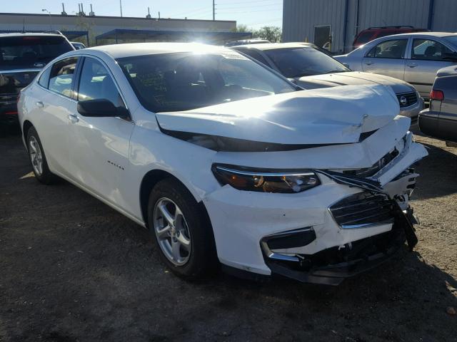 1G1ZC5ST8HF254236 - 2017 CHEVROLET MALIBU LS WHITE photo 1