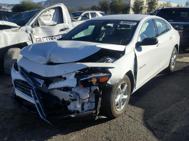 1G1ZC5ST8HF254236 - 2017 CHEVROLET MALIBU LS WHITE photo 2