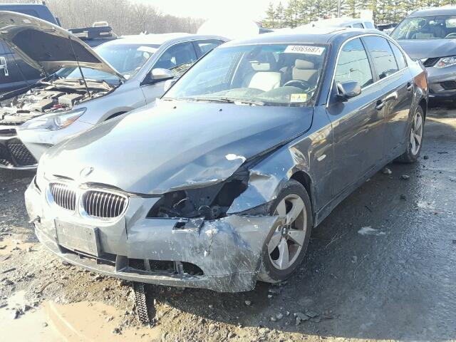 WBANF33587CS39122 - 2007 BMW 525 XI GRAY photo 2