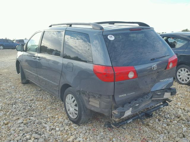 5TDZK23C98S166612 - 2008 TOYOTA SIENNA CE BLUE photo 3