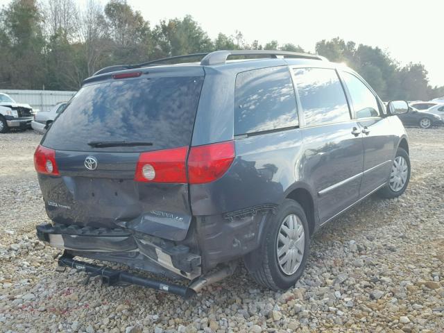 5TDZK23C98S166612 - 2008 TOYOTA SIENNA CE BLUE photo 4