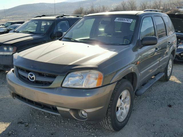 4F2YU08172KM02125 - 2002 MAZDA TRIBUTE LX GREEN photo 2