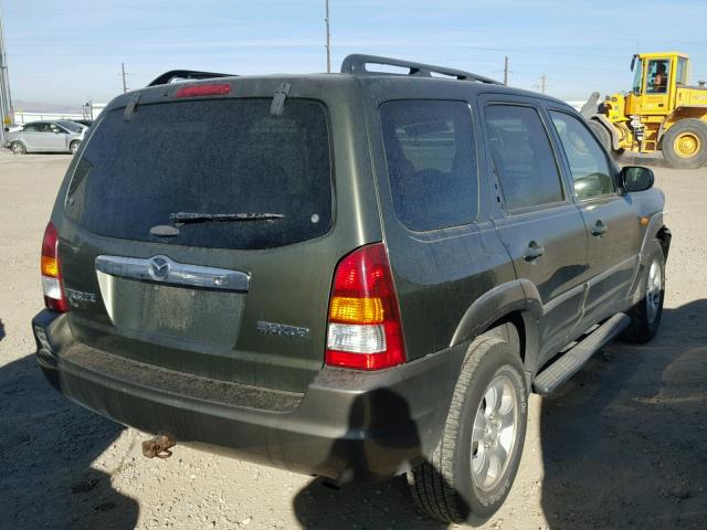 4F2YU08172KM02125 - 2002 MAZDA TRIBUTE LX GREEN photo 4