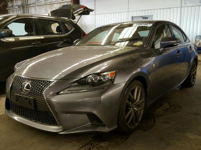 JTHCF1D25E5007838 - 2014 LEXUS IS 250 GRAY photo 2