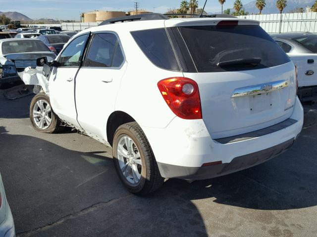 1GNALDEK3DZ125094 - 2013 CHEVROLET EQUINOX LT WHITE photo 3