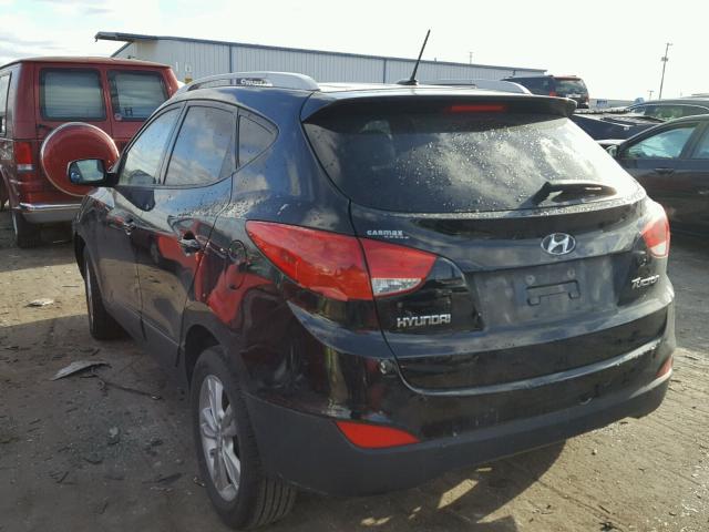 KM8JU3AC3BU204186 - 2011 HYUNDAI TUCSON GLS BLACK photo 3