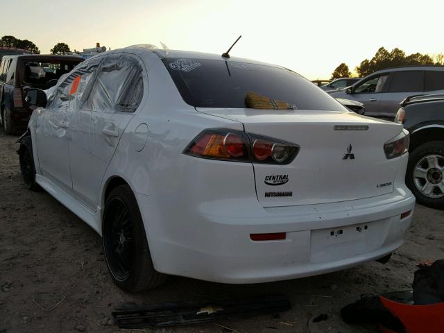 JA32U2FU6DU013643 - 2013 MITSUBISHI LANCER ES/ WHITE photo 3