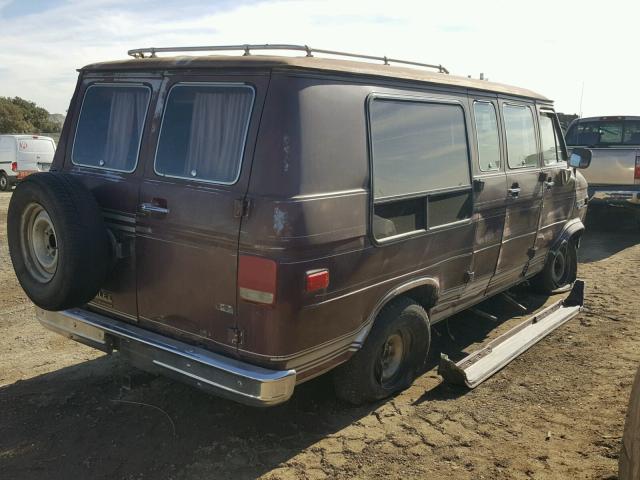 1GBEG25K4L7100402 - 1990 CHEVROLET G20 BROWN photo 4