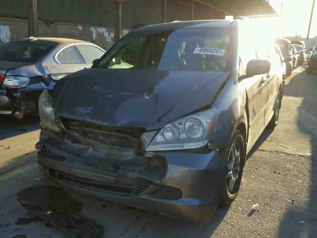 5FNRL38457B068653 - 2007 HONDA ODYSSEY EX SILVER photo 2