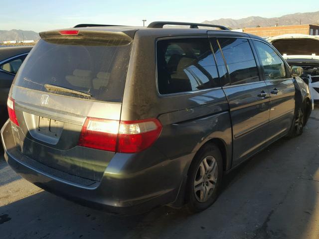 5FNRL38457B068653 - 2007 HONDA ODYSSEY EX SILVER photo 4