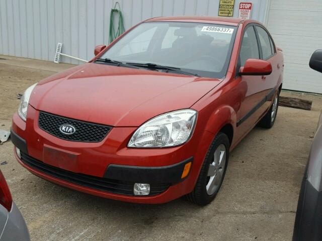 KNADE223896457796 - 2009 KIA RIO BASE RED photo 2