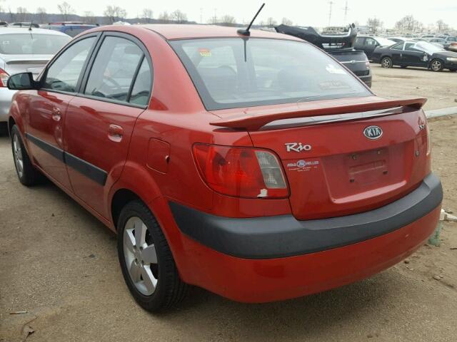 KNADE223896457796 - 2009 KIA RIO BASE RED photo 3