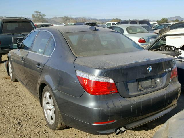 WBANU53528CT14254 - 2008 BMW 528 I GRAY photo 3