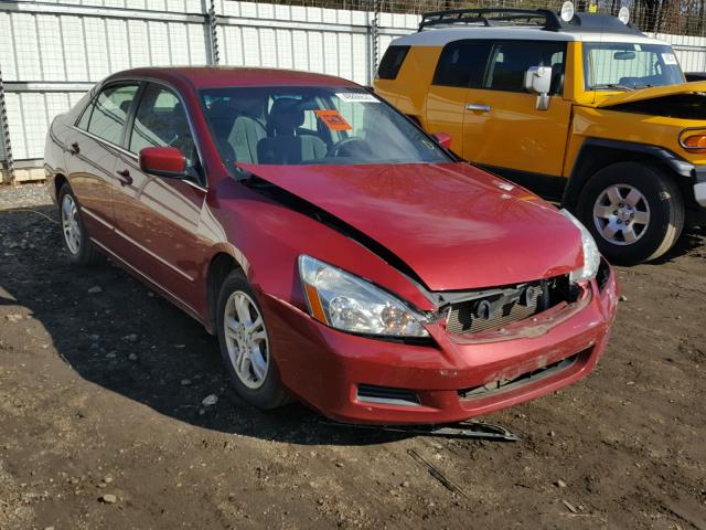 1HGCM563X7A067338 - 2007 HONDA ACCORD SE RED photo 1