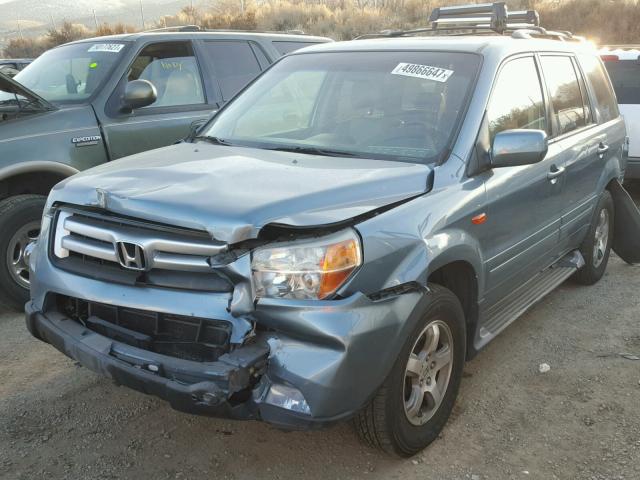 2HKYF18796H507600 - 2006 HONDA PILOT EX GRAY photo 2