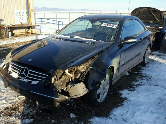 WDBTJ75J83F050455 - 2003 MERCEDES-BENZ CLK 500 BLACK photo 2