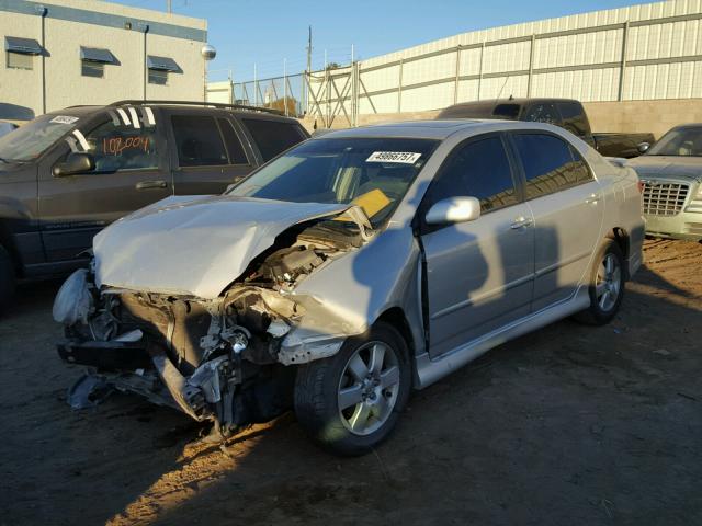 2T1BR32E08C919331 - 2008 TOYOTA COROLLA CE SILVER photo 2