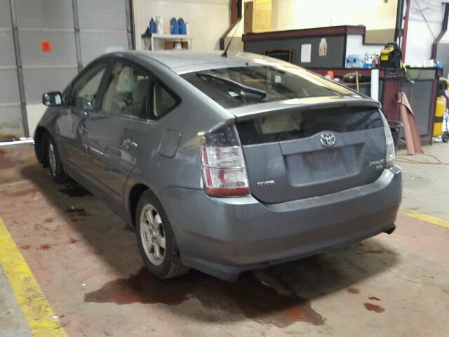 JTDKB20U653071436 - 2005 TOYOTA PRIUS GRAY photo 3