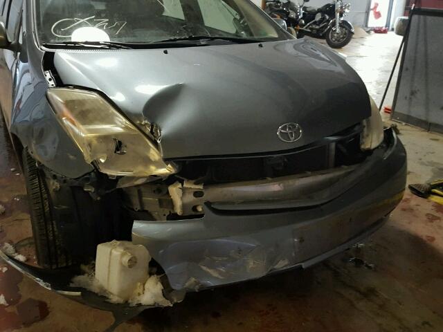 JTDKB20U653071436 - 2005 TOYOTA PRIUS GRAY photo 9