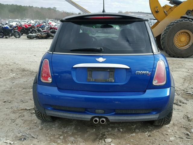 WMWRE33445TD94665 - 2005 MINI COOPER S BLUE photo 10