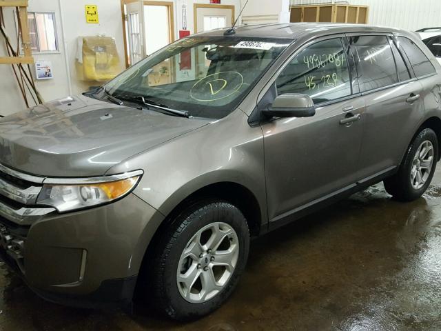 2FMDK3JC3DBB95002 - 2013 FORD EDGE SEL TAN photo 2