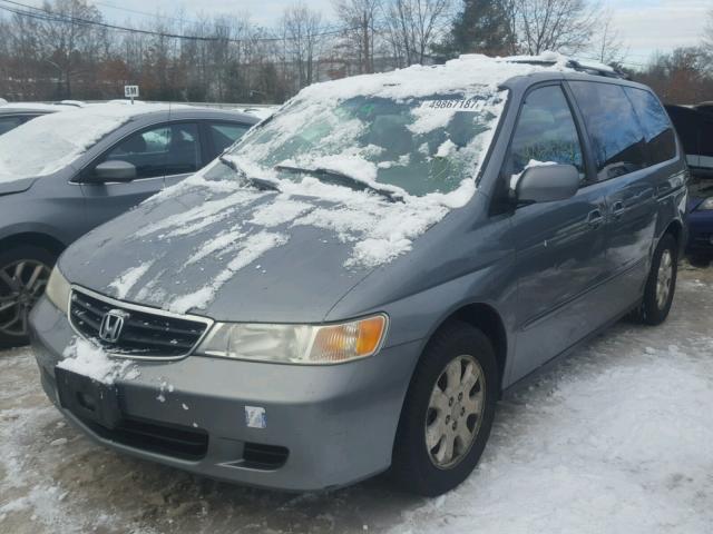 2HKRL18032H540487 - 2002 HONDA ODYSSEY EX GRAY photo 2