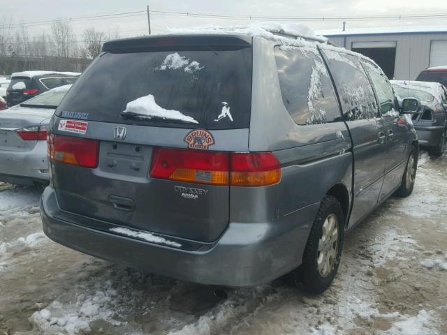 2HKRL18032H540487 - 2002 HONDA ODYSSEY EX GRAY photo 4