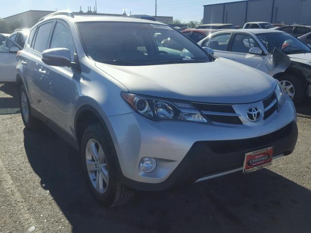 2T3RFREV7EW224853 - 2014 TOYOTA RAV4 XLE SILVER photo 1