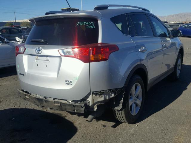 2T3RFREV7EW224853 - 2014 TOYOTA RAV4 XLE SILVER photo 4