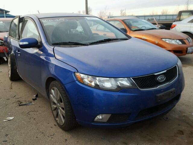 KNAFW4A37A5065602 - 2010 KIA FORTE SX BLUE photo 1