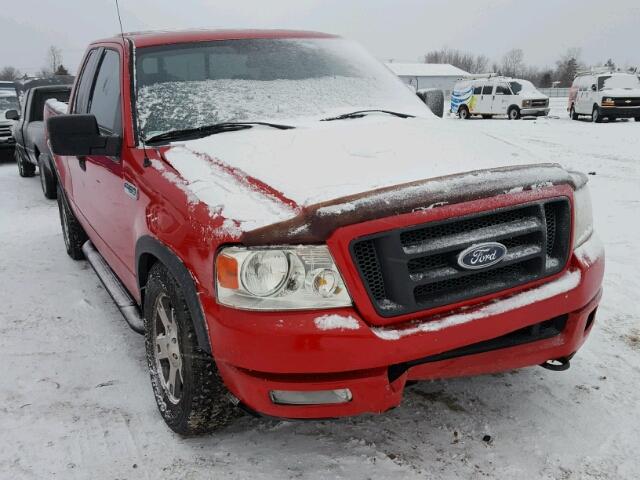 1FTPX14574NB16617 - 2004 FORD F150 RED photo 1