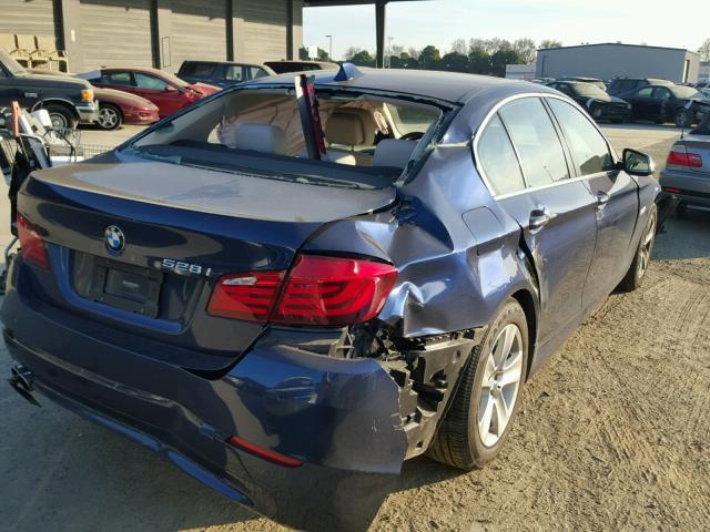 WBAXG5C58DDY33281 - 2013 BMW 528 I BLUE photo 4