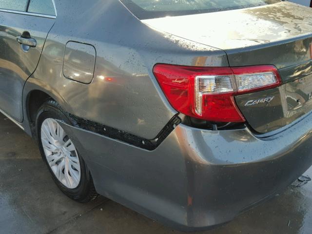 4T4BF1FK6ER402984 - 2014 TOYOTA CAMRY L GRAY photo 9