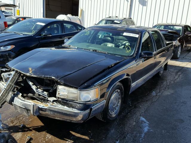 1G6DW52PXSR711844 - 1995 CADILLAC FLEETWOOD BLACK photo 2