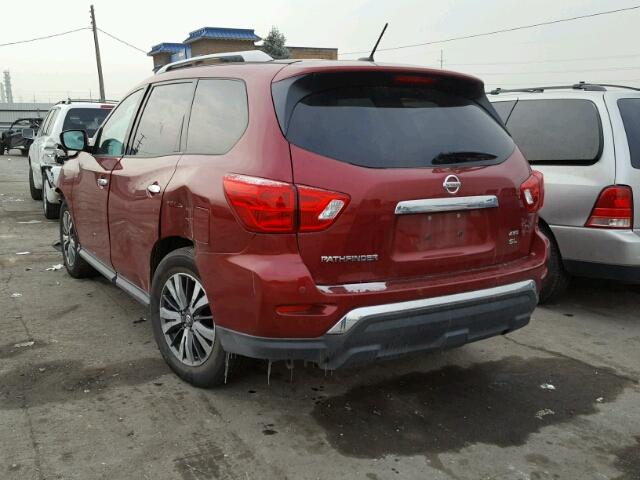 5N1DR2MM1HC635573 - 2017 NISSAN PATHFINDER RED photo 3