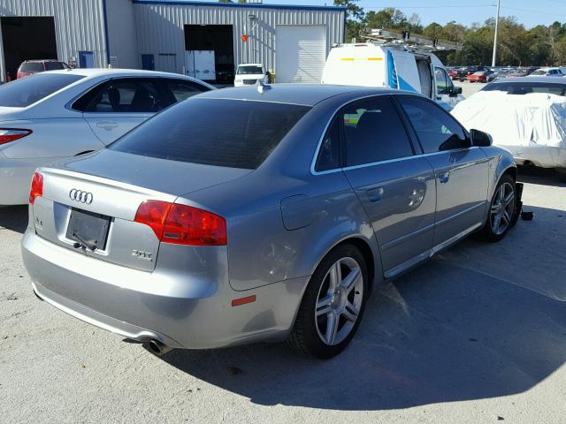 WAUDF78E08A088060 - 2008 AUDI A4 2.0T QU GRAY photo 4