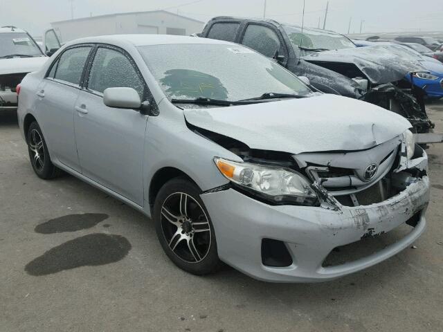 2T1BU4EE7CC876163 - 2012 TOYOTA COROLLA BA SILVER photo 1