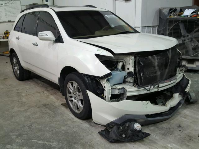 2HNYD28458H549382 - 2008 ACURA MDX TECHNO WHITE photo 1