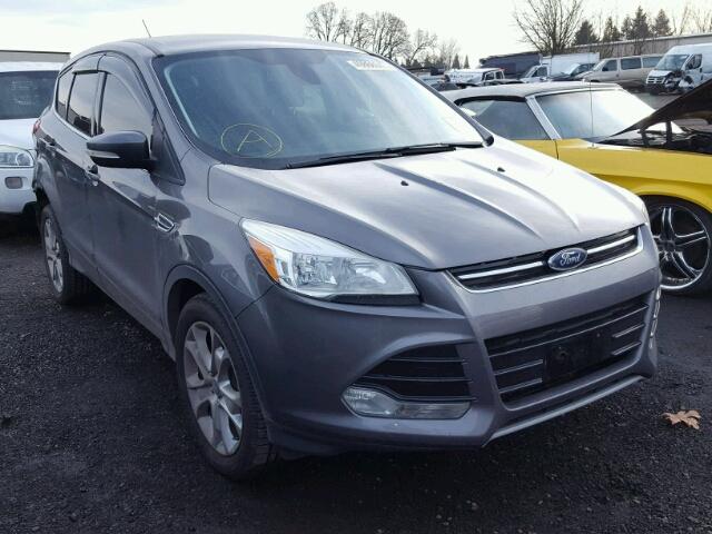 1FMCU9HX2DUA60377 - 2013 FORD ESCAPE SEL GRAY photo 1