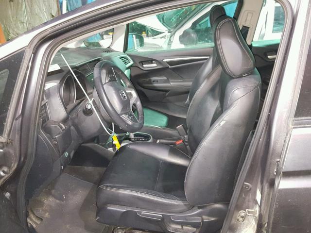 3HGGK5H81FM704845 - 2015 HONDA FIT EX GRAY photo 5