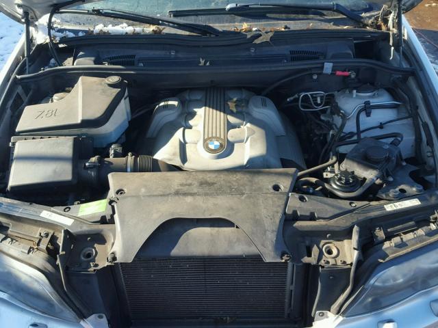 5UXFB53516LV25678 - 2006 BMW X5 4.4I SILVER photo 7