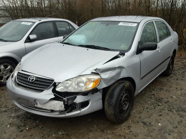 JTDBR32E170112244 - 2007 TOYOTA COROLLA CE SILVER photo 2