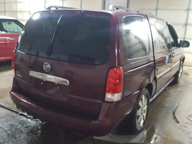 5GADV23117D138718 - 2007 BUICK TERRAZA CX BURGUNDY photo 4