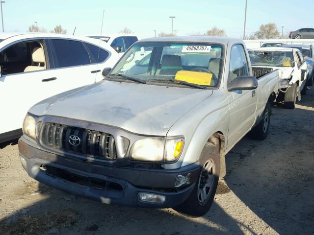 5TENL42N03Z293299 - 2003 TOYOTA TACOMA SILVER photo 2