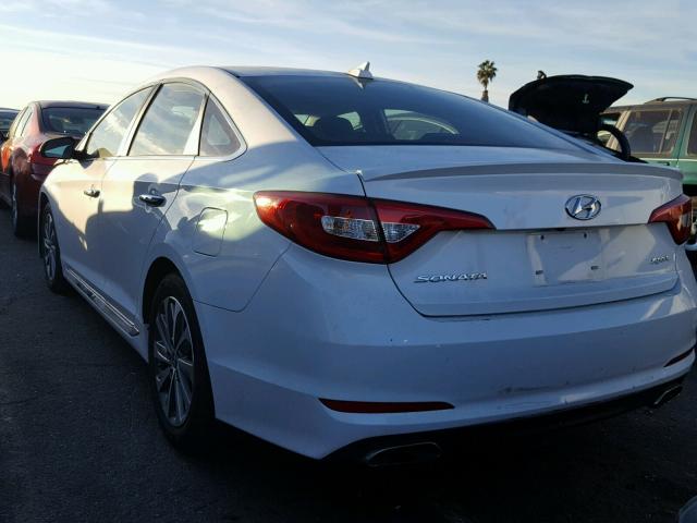 5NPE34AF2GH329190 - 2016 HYUNDAI SONATA SPO WHITE photo 3