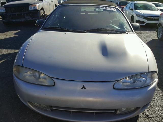 4A3AX35G7TE403839 - 1996 MITSUBISHI ECLIPSE SP SILVER photo 9