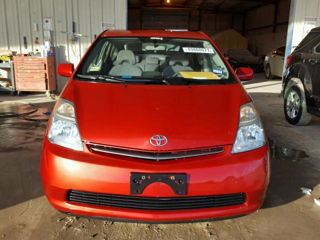 JTDKB20U777597294 - 2007 TOYOTA PRIUS RED photo 9