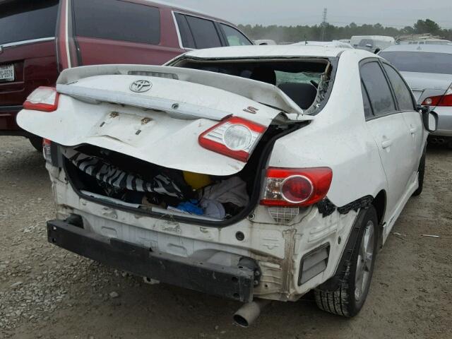 5YFBU4EE1CP056063 - 2012 TOYOTA COROLLA BA WHITE photo 4